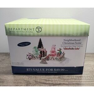 Dept 56 The Original Snow Village Christmas Lane Neighborhood Christmas Scene